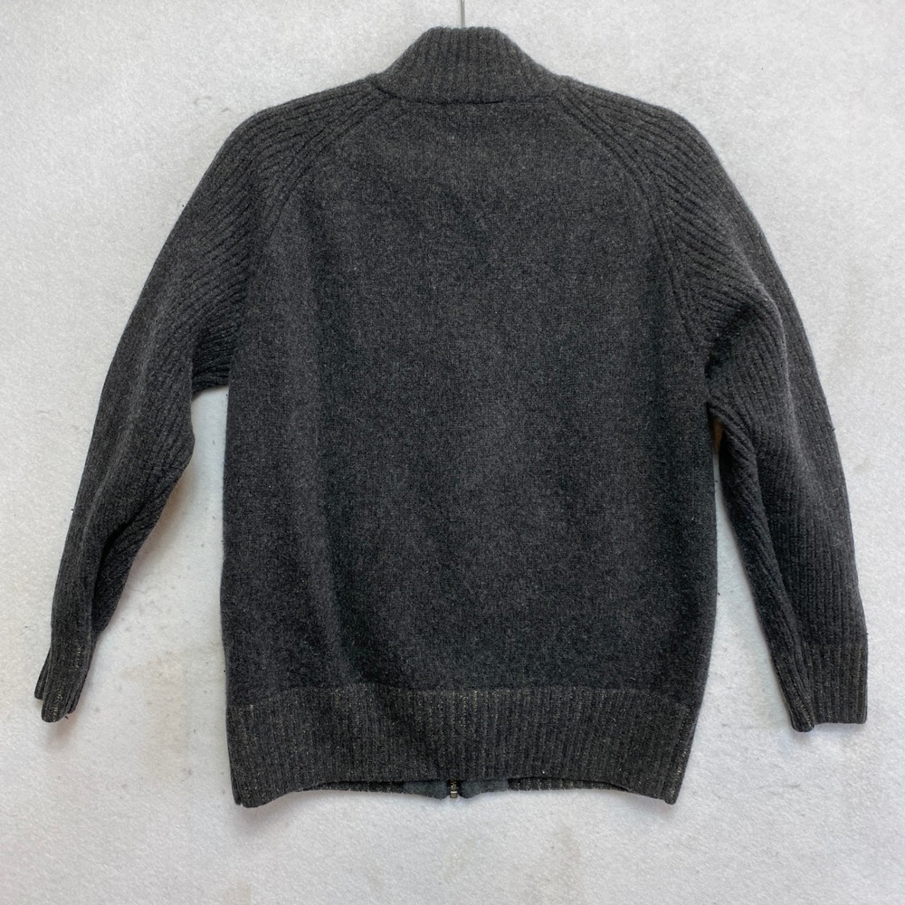 Rodd & Gunn Sweater Mens L Gray Australian Lambswool Merino Ribbed Knit Full Zip - Picture 9 of 9